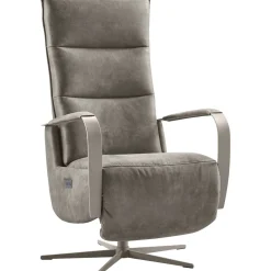 Best Relaxfauteuil Seduto elektrisch microleder donkergrijs Relaxfauteuil