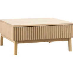 Salontafel Arrosto eikenhout 90x90 cm vierkant light roast Woonseries|Salontafel