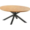 Online Salontafel Aska teakhout 90 cm rond naturel brushed Woonseries|Salontafel