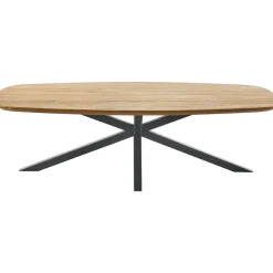 Clearance Salontafel Aska teakhout 70x140 cm Deens ovaal naturel brushed Woonseries|Salontafel