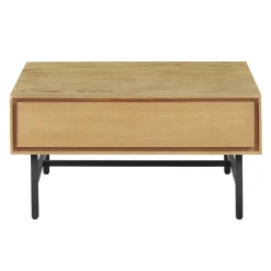 Salontafel Belvio 85x85 vierkant light oak Woonseries|Salontafel