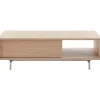 Discount Salontafel Famosa 67x131 cm rechthoekig bruin Woonseries|Salontafel