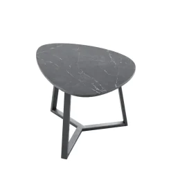 Hot Salontafel Lineto 47x61 cm organisch zwart keramiek Woonseries|Salontafel