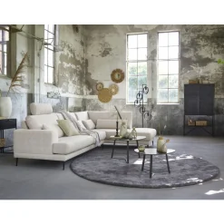Discount Salontafel Lineto 64x80 cm organisch zwart keramiek Woonseries|Salontafel
