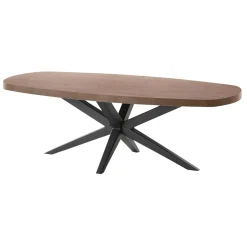 Salontafel Mascaro 135x67 cm Deens ovaal dark mango Woonseries|Salontafel