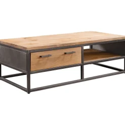 Salontafel Mesola 65x130 cm rond mango natural Woonseries|Salontafel