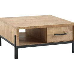 Clearance Salontafel Ricardi 90x90 cm vierkant mango Woonseries|Salontafel