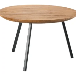 Discount Salontafel Romaro 65 cm rond teak mix rough Woonseries|Bijzettafel