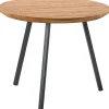 Clearance Salontafel Romaro 55 cm rond teak mix rough Woonseries|Bijzettafel