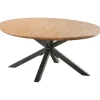 Hot Salontafel Romaro teakhout 90 cm rond mix rough Woonseries|Salontafel