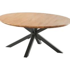 Hot Salontafel Romaro teakhout 90 cm rond mix rough Woonseries|Salontafel