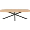 Salontafel Romaro teakhout 140x70 cm Deens ovaal mix rough Woonseries|Salontafel