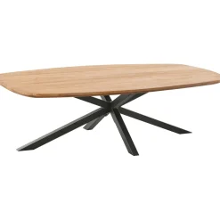 Salontafel Romaro teakhout 140x70 cm Deens ovaal mix rough Woonseries|Salontafel