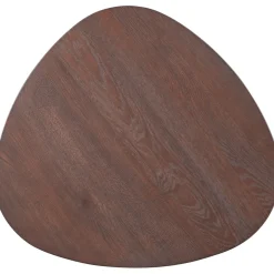 Hot Salontafel Tavolo eikenhout 70x70 cm organisch donkerbruin Woonseries|Salontafel