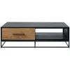 Sale Salontafel Vinito (L124xB70) eiken fineer zwart/naturel Woonseries|Salontafel