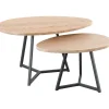 Discount Salontafelset Locarnio 40 en 52 cm organisch misty oak Woonseries|Salontafel