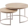 Outlet Salontafelset Lunata 55 en 75 cm rond misty oak Salontafel|Woonseries