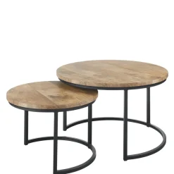 Online Salontafelset Lunata 55 en 75 cm rond oriënt Woonseries|Salontafel