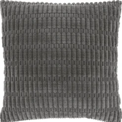Clearance Sierkussen Antrona 45x45cm donkergrijs Sierkussens