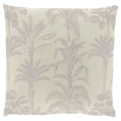 Sale Sierkussen Canosa grijs met palmboom print Sierkussens