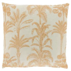 Discount Sierkussen Canosa oranje met palmboom print Sierkussens