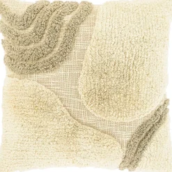 Hot Sierkussen Foglia 45x45cm dessin 3 naturel Sierkussens