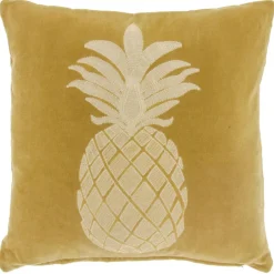 Discount Sierkussen Gorduno ananas 45x45cm latte Sierkussens