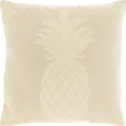 Sale Sierkussen Gorduno ananas 45x45cm wit Sierkussens