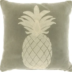 Discount Sierkussen Gorduno ananas 45x45cm grijs Sierkussens