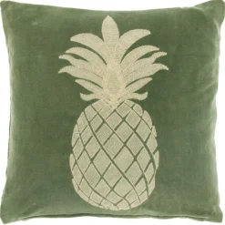 Online Sierkussen Gorduno ananas 45x45cm groen Sierkussens