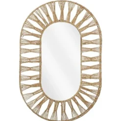 Best Spiegel Capolago ovaal 86x58 cm L lichtbruin Spiegels