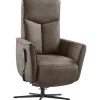 Hot Sta-op stoel Seduto elektrisch microleder bruin Relaxfauteuil