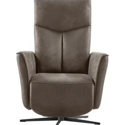 Hot Sta-op stoel Seduto elektrisch microleder bruin Relaxfauteuil