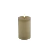 Hot Stompkaars Benevento Led medium beige rond Kaarsen