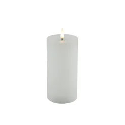 Hot Stompkaars Benevento Led large wit rond Kaarsen