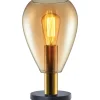 Best Tafellamp Felinio amber glas 1-lichts Tafellamp