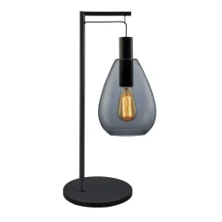 Online Tafellamp Felinio smoke glas 1-lichts hangend Tafellamp