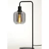 Discount Tafellamp Peglio glas smoke zwart 1-lichts Tafellamp