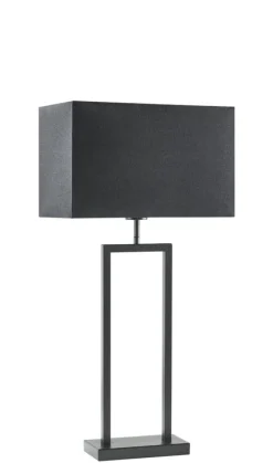 Best Tafellamp Tarante (lampvoet h55) mat zwart Tafellamp