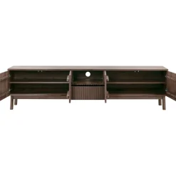 Hot TV-meubel Arrosto eikenhout 58x225x40 cm Dark Roast Woonseries|Tv-Meubel