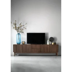 Hot TV-meubel Arrosto eikenhout 58x225x40 cm Dark Roast Woonseries|Tv-Meubel