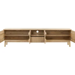 Discount TV-meubel Arrosto eikenhout 58x225x40 cm light roast Woonseries|Tv-Meubel