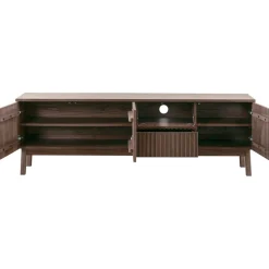 Outlet TV-meubel Arrosto eikenhout 58x180x40 cm Dark Roast Tv-Meubel|Woonseries