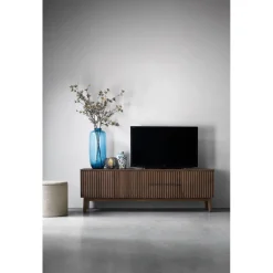 Outlet TV-meubel Arrosto eikenhout 58x180x40 cm Dark Roast Tv-Meubel|Woonseries
