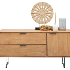 Outlet Tv-meubel Aska (117 Cm) teak naturel brushed Woonseries|Tv-Meubel