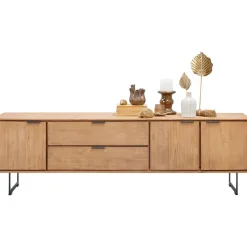 Tv-meubel Aska (195 Cm) teak naturel brushed Woonseries|Tv-Meubel