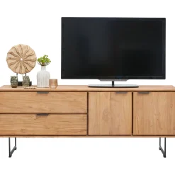 Tv-meubel Aska (157 Cm) teak naturel brushed Woonseries|Tv-Meubel