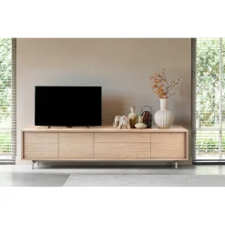 Hot TV-meubel Famosa 228 cm bruin Woonseries|Tv-Meubel