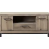New TV-meubel Hevano (132 Cm) eikenhout moose Woonseries|Tv-Meubel