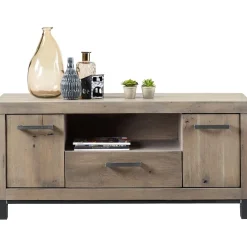 New TV-meubel Hevano (132 Cm) eikenhout moose Woonseries|Tv-Meubel